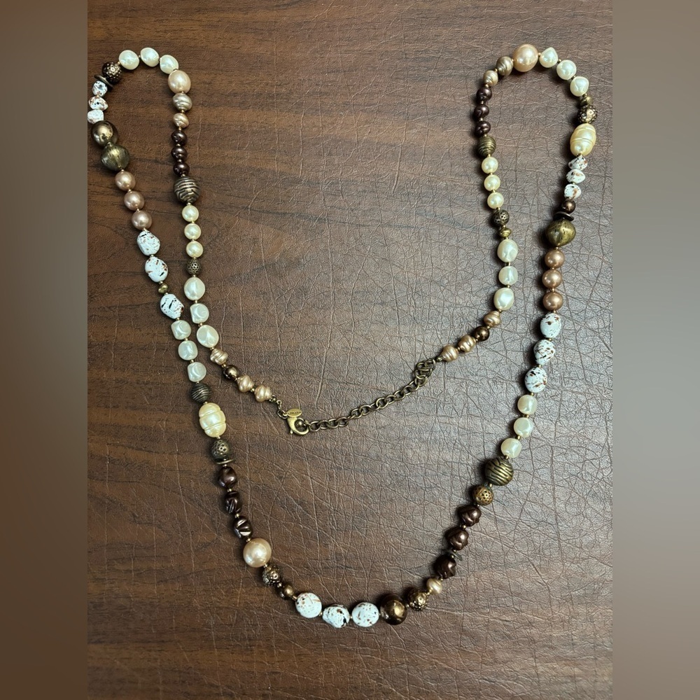 Chicos Elegant Multi-Color Beaded Necklace